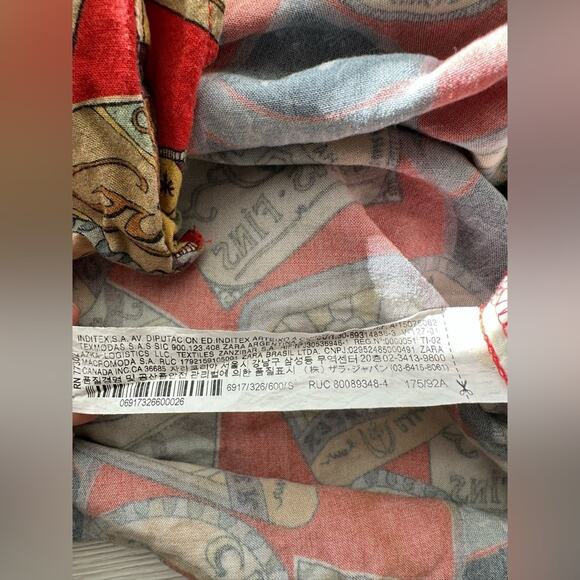 Zara Men’s Multicolour Coaster Print Shirt Size Small Relaxed Fit - Picture 6 of 6